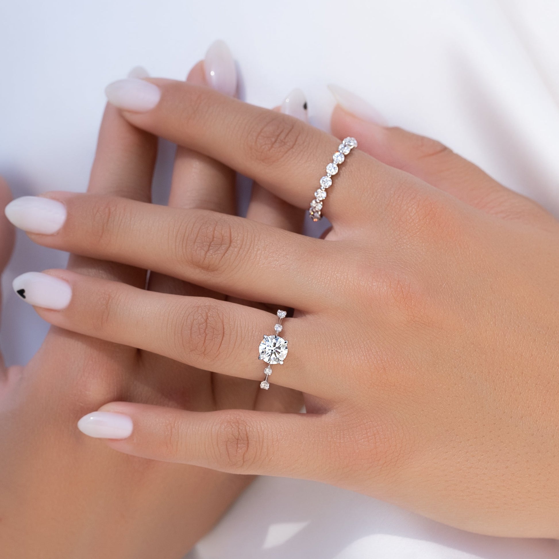1.5ct Ayiana Round Cut Moissanite Ring - Silver