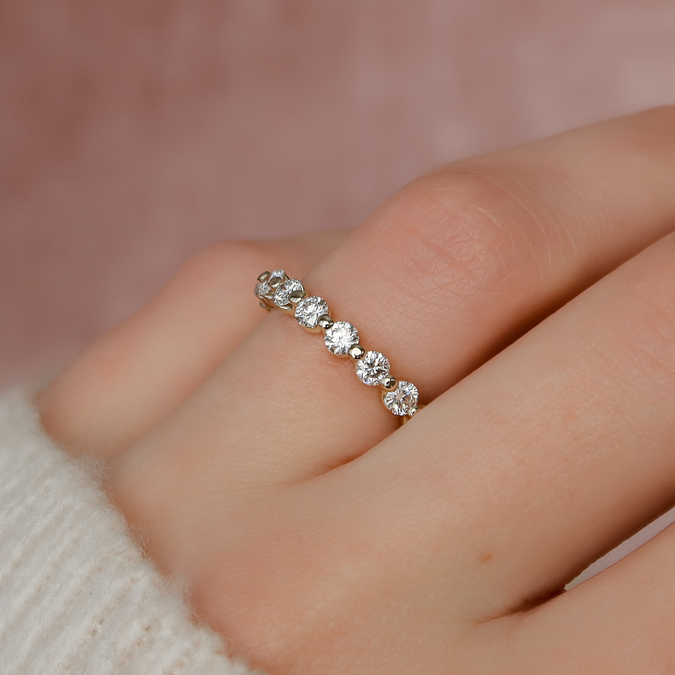 1.5ct Ayiana Round Cut Moissanite Ring - Gold
