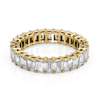 4ct Callida Emerald Cut Moissanite Ring - Gold