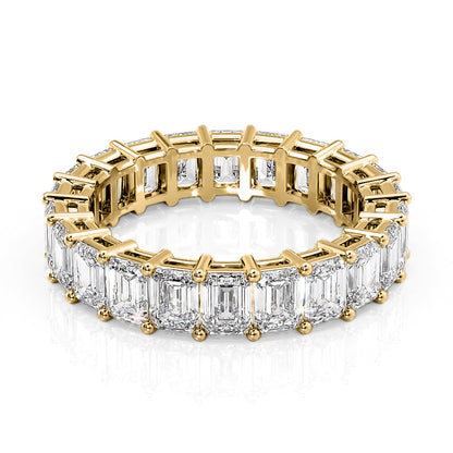 5.5ct Riona Emerald Cut Moissanite Ring - Gold