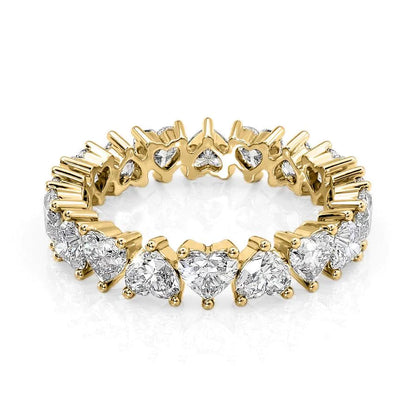 3ct Raphaela Heart Cut Moissanite Ring - Gold