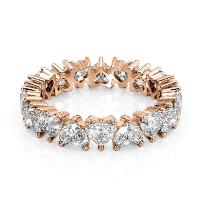 4ct Amada Heart Cut Moissanite Ring - Rose Gold