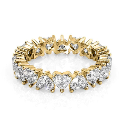 4ct Amada Heart Cut Moissanite Ring - Gold