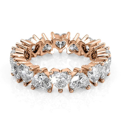 5.5ct Pavena Heart Cut Moissanite Ring - Rose Gold
