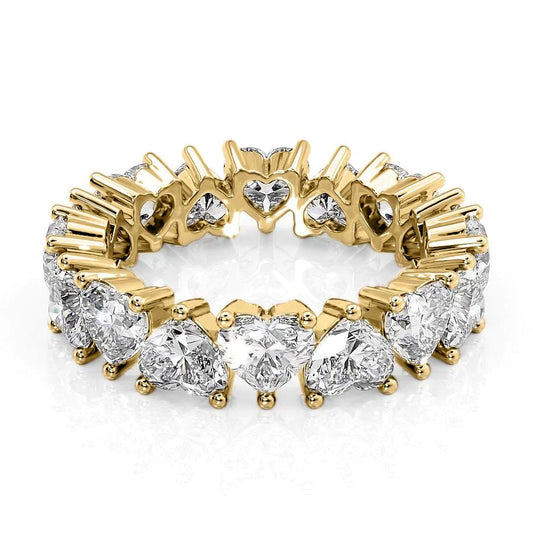 5.5ct Pavena Heart Cut Moissanite Ring - Gold