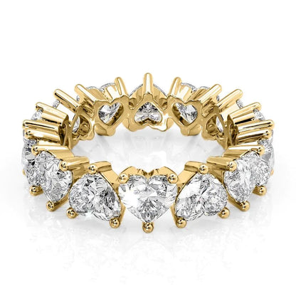 6.5ct Anwen Heart Cut Moissanite Ring - Gold