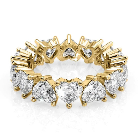 6.5ct Anwen Heart Cut Moissanite Ring - Gold