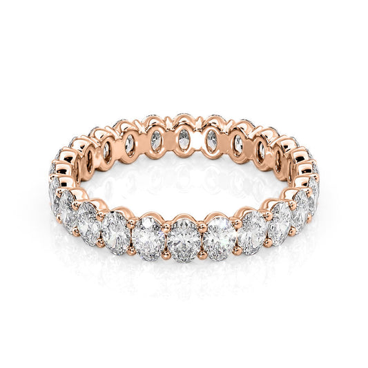 2ct Arlia Oval Cut Moissanite Ring - Rose Gold