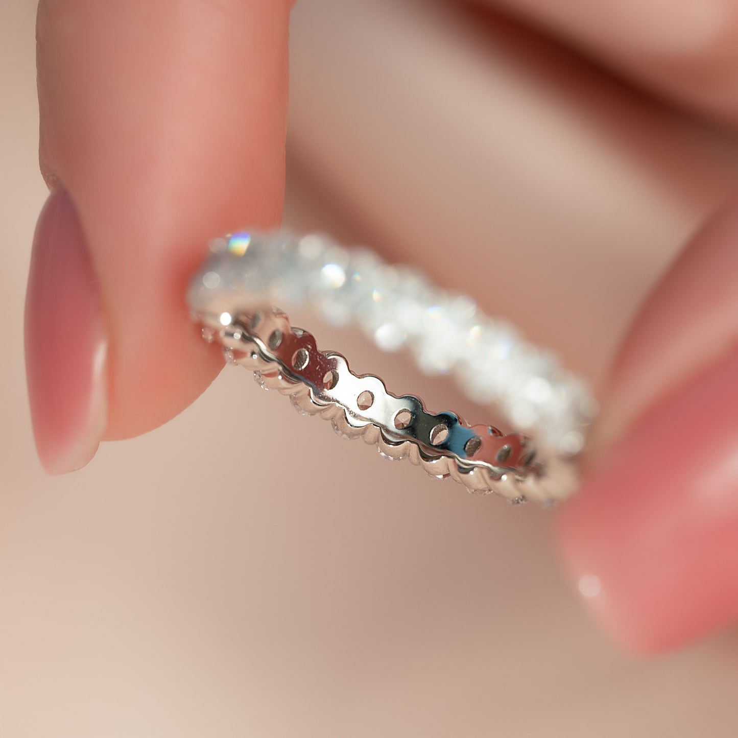 2ct Arlia Oval Cut Moissanite Ring - Silver