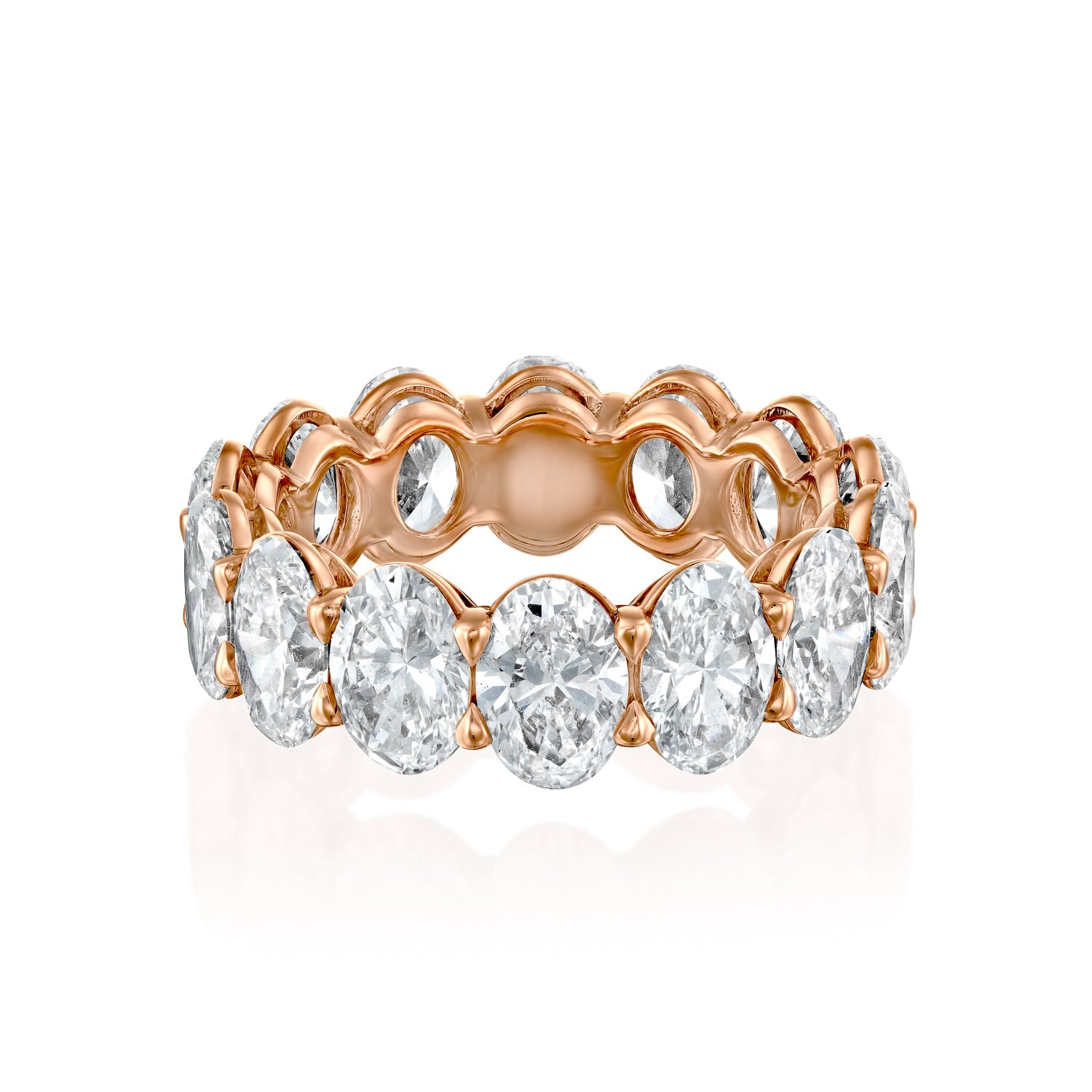 3ct Kemala Oval Cut Moissanite Ring - Rose Gold