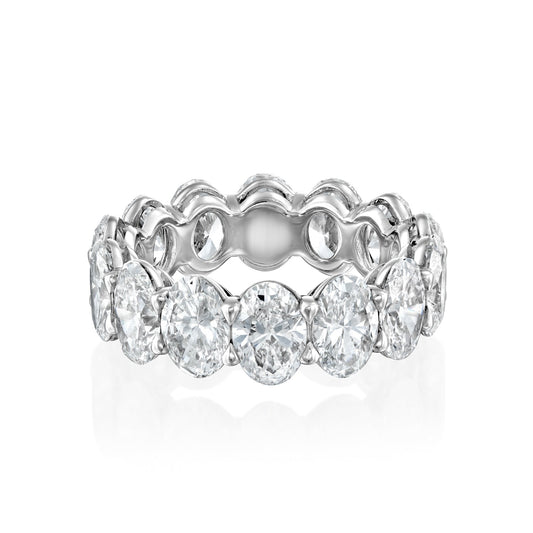 3ct Kemala Oval Cut Moissanite Ring - Silver