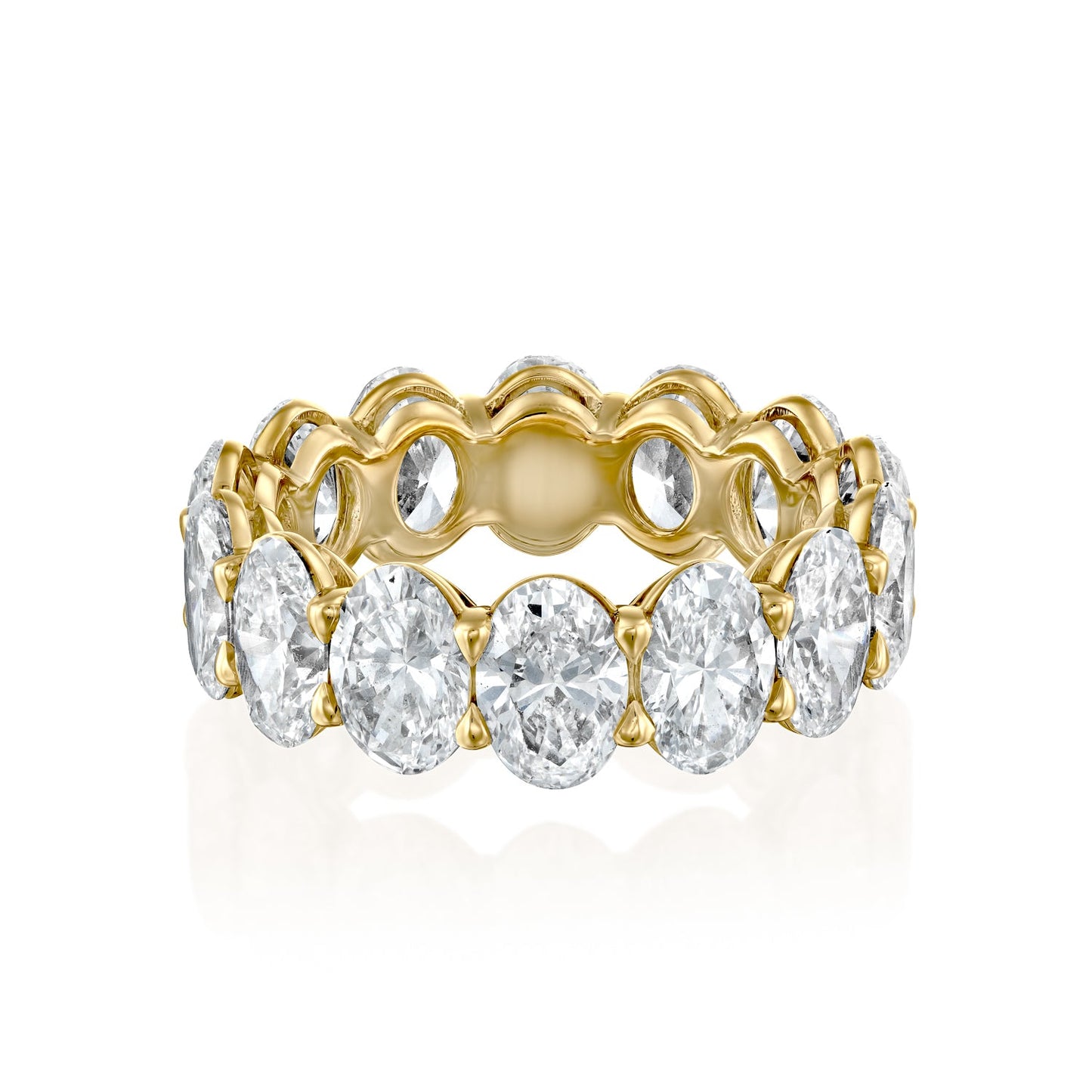 3ct Kemala Oval Cut Moissanite Ring - Gold
