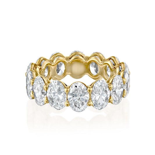 3ct Kemala Oval Cut Moissanite Ring - Gold