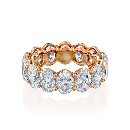 7ct Surena Oval Cut Moissanite Ring - Rose Gold