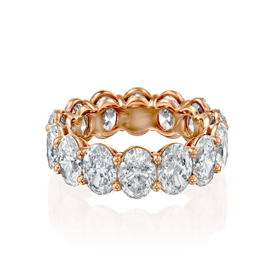 7ct Surena Oval Cut Moissanite Ring - Rose Gold