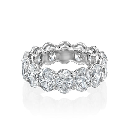 7ct Surena Oval Cut Moissanite Ring - Silver