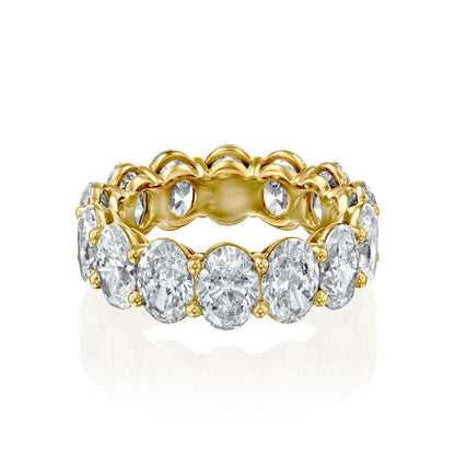 7ct Surena Oval Cut Moissanite Ring - Gold