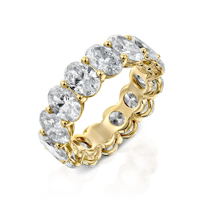 7ct Surena Oval Cut Moissanite Ring - Gold