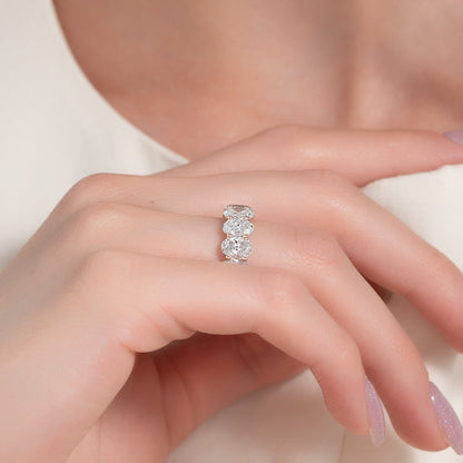 7ct Surena Oval Cut Moissanite Ring - Rose Gold