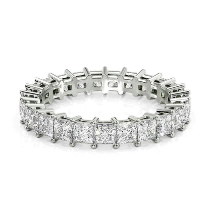2.5ct Heroina Princess Cut Moissanite Ring - Silver