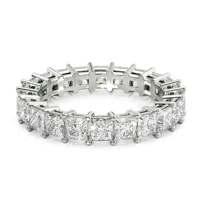 3.5ct Virginie Princess Cut Moissanite Ring - Silver