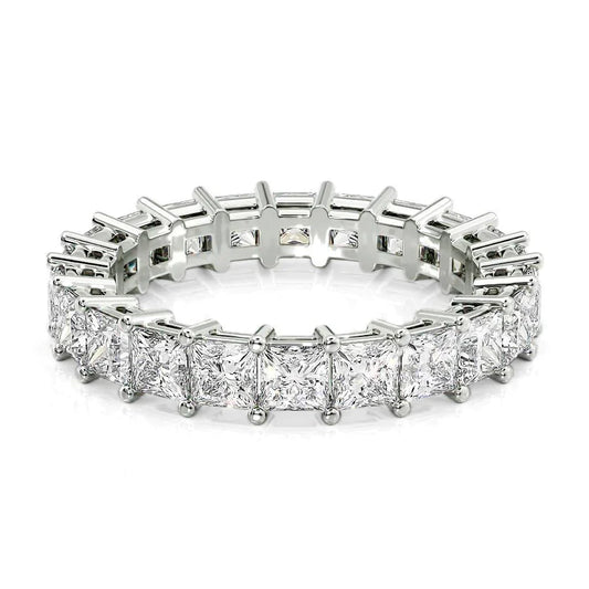 3.5ct Virginie Princess Cut Moissanite Ring - Silver