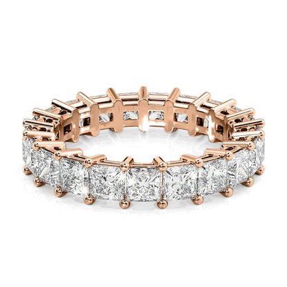 4ct Aurore Princess Cut Moissanite Ring - Rose Gold
