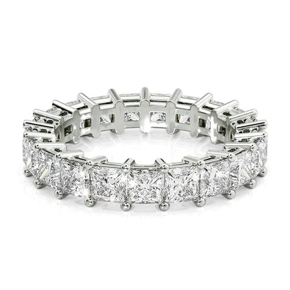 4ct Aurore Princess Cut Moissanite Ring - Silver