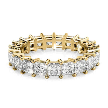 4ct Aurore Princess Cut Moissanite Ring - Gold