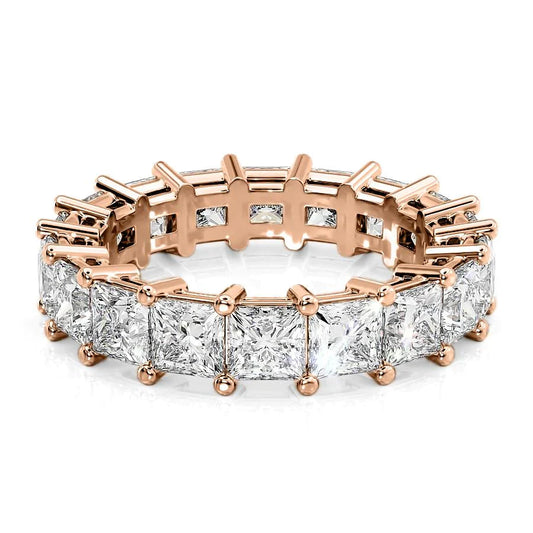 5.5ct Misara Princess Cut Moissanite Ring - Rose Gold