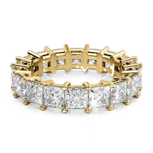 5.5ct Misara Princess Cut Moissanite Ring - Gold