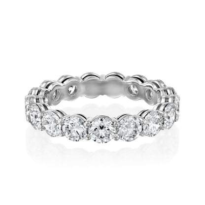 3ct Fairla Round Cut Moissanite Ring - Silver