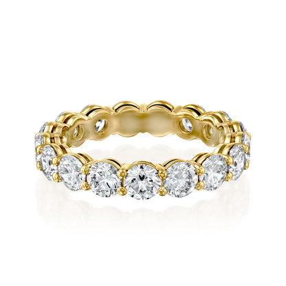 3ct Fairla Round Cut Moissanite Ring - Gold