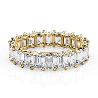 5.5ct Marisa Emerald Cut Moissanite Ring - Gold