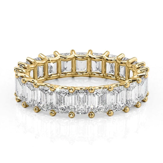 5.5ct Marisa Emerald Cut Moissanite Ring - Gold