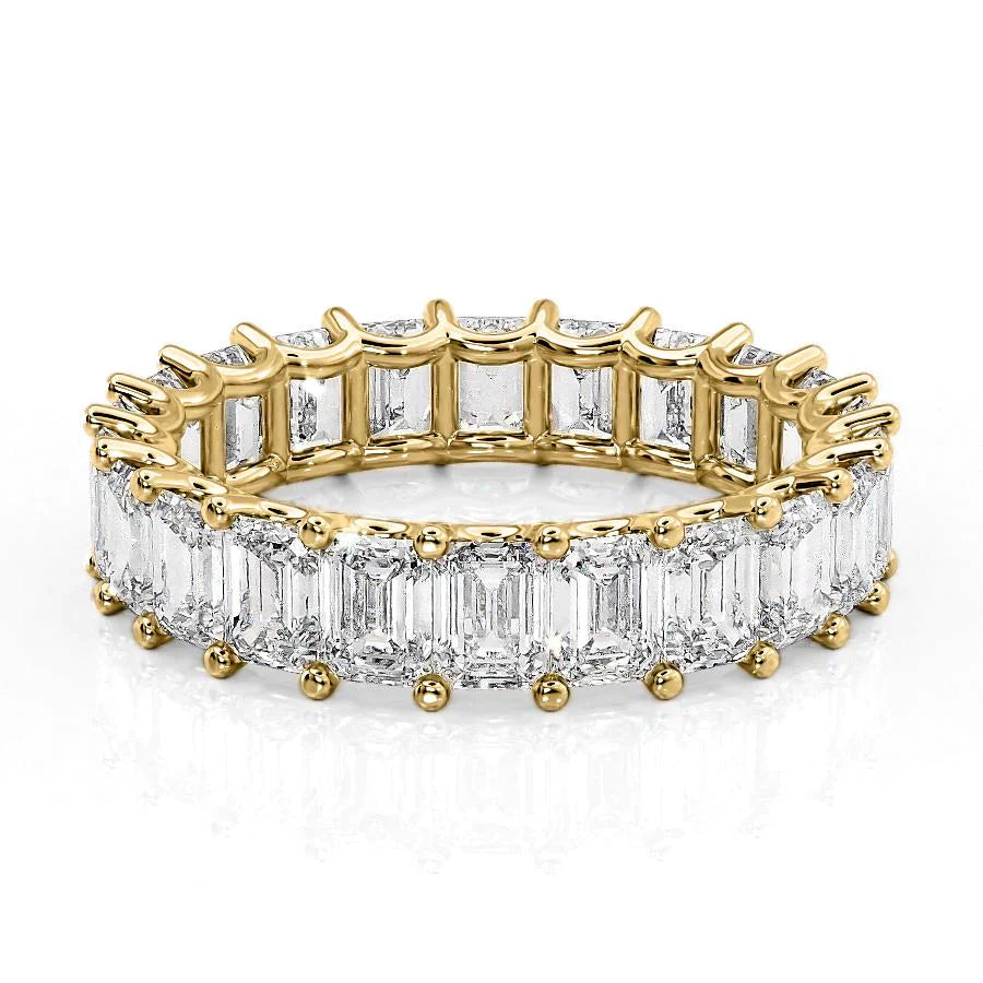 5.5ct Marisa Emerald Cut Moissanite Ring - Gold