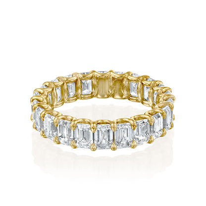 5ct Tarana Emerald Cut Moissanite Ring - Gold