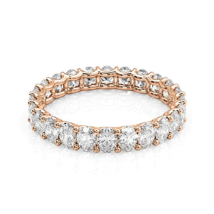 2.5ct Ingrid Oval Cut Moissanite Ring - Rose Gold