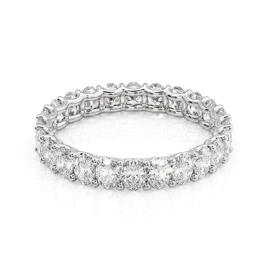 2.5ct Ingrid Oval Cut Moissanite Ring - Silver