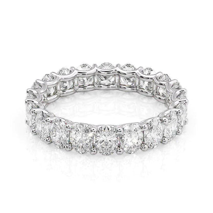 3ct Yavara Oval Cut Moissanite Ring - Silver