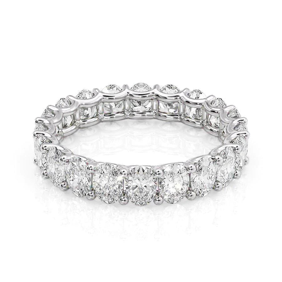 3ct Yavara Oval Cut Moissanite Ring - Silver