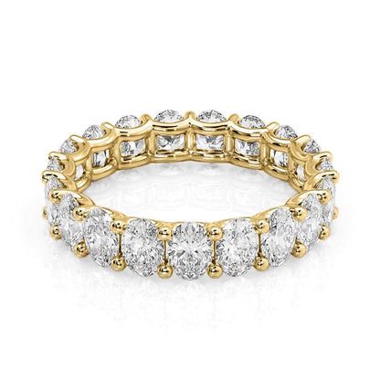4ct Zelira Oval Cut Moissanite Ring - Gold