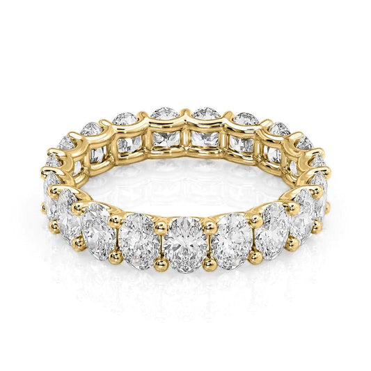 4ct Zelira Oval Cut Moissanite Ring - Gold