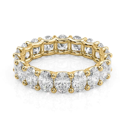 4.5ct Raeka Oval Cut Moissanite Ring - Gold