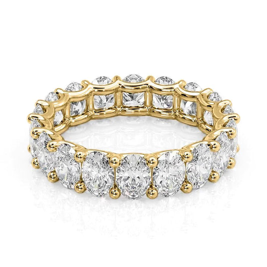 4.5ct Raeka Oval Cut Moissanite Ring - Gold