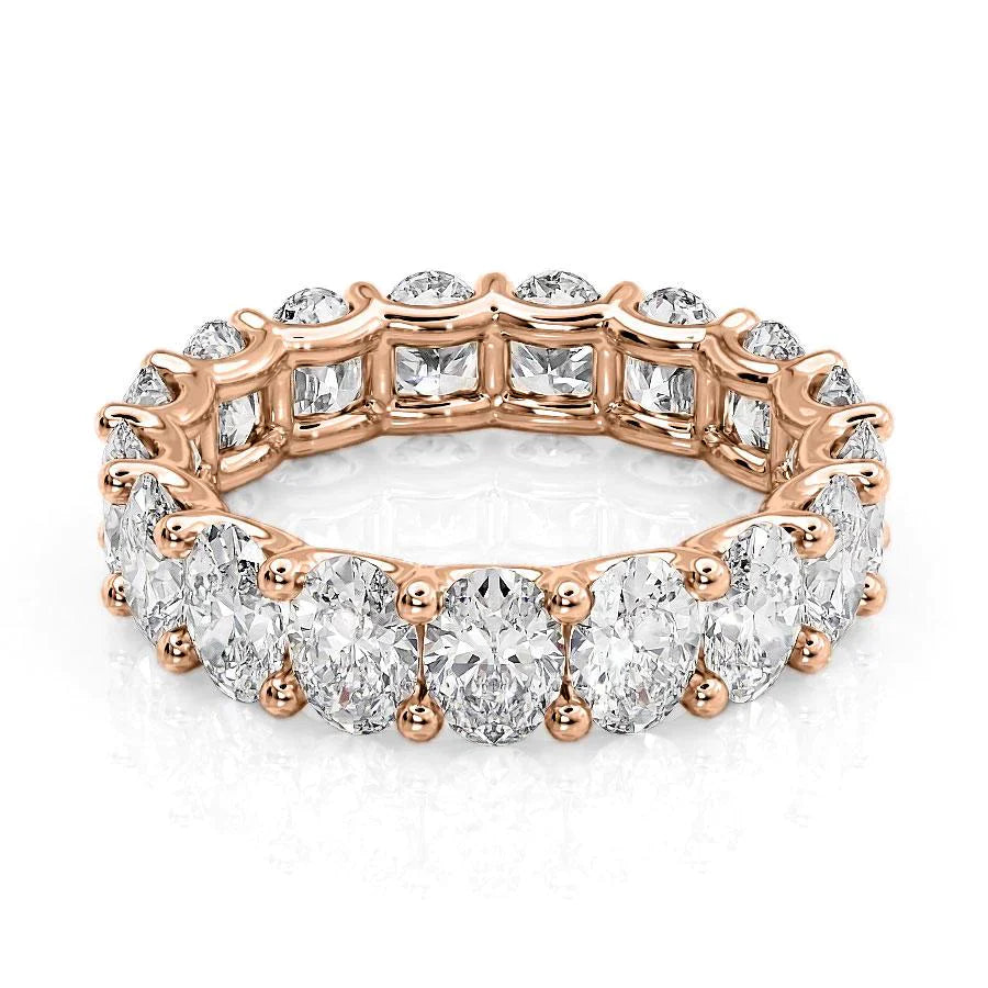 5.5ct Laurela Oval Cut Moissanite Ring - Rose Gold
