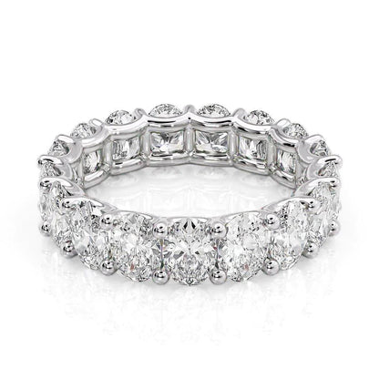5.5ct Laurela Oval Cut Moissanite Ring - Silver