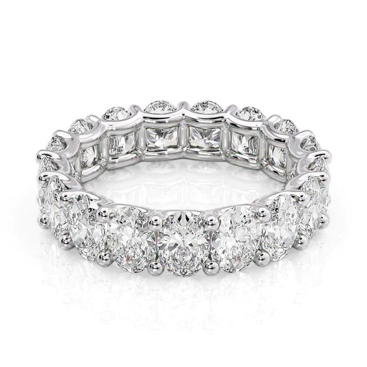 5.5ct Laurela Oval Cut Moissanite Ring - Silver