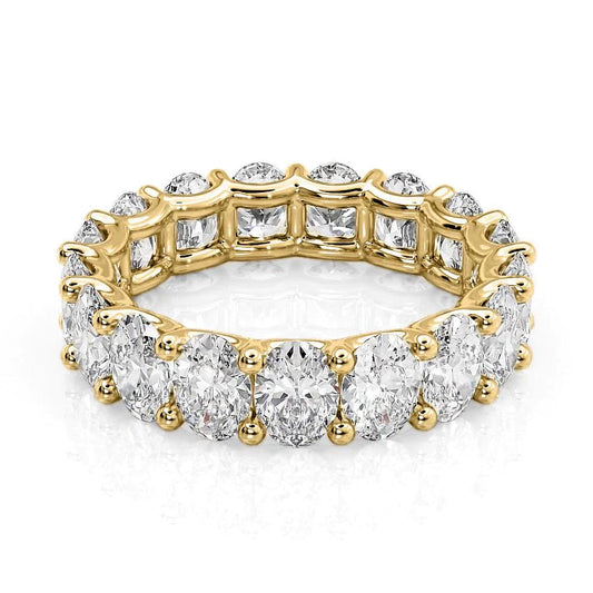 5.5ct Laurela Oval Cut Moissanite Ring - Gold