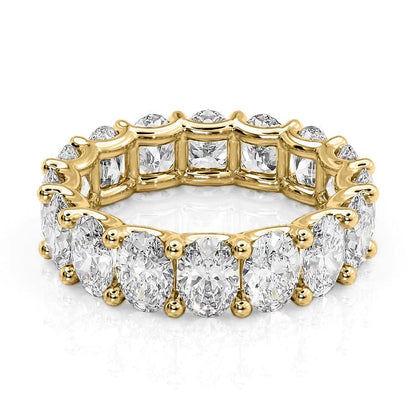 6.5ct Palina Oval Cut Moissanite Ring - Gold